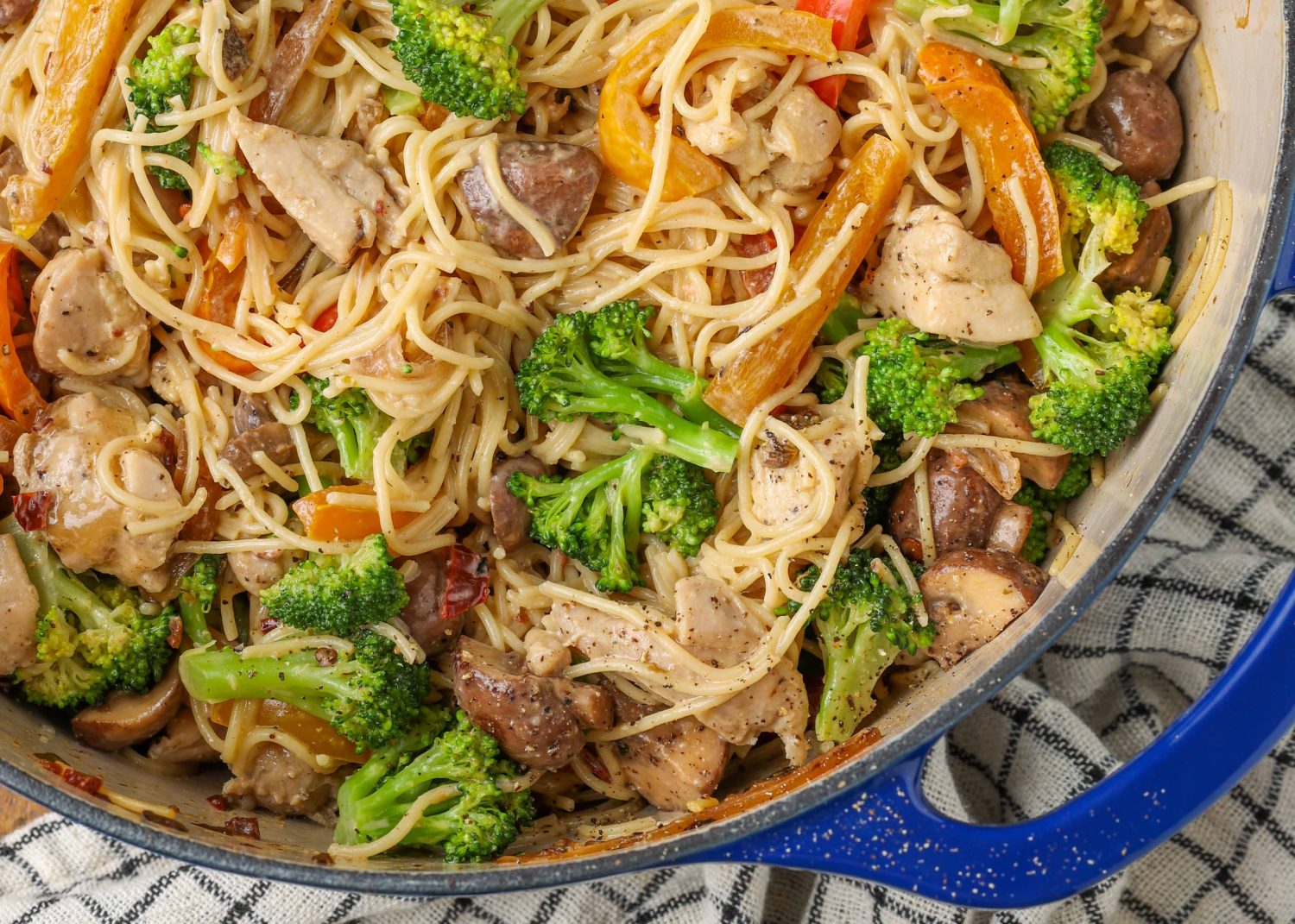 Easy Smoky Chipotle Cream Pasta with Roasted Veggies